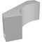 Ekena Millwork 3 1/2-in. W x 8-in. D x 8-in. H Westlake Architectural Grade PVC Knee Brace BRCP035X08X08WTL - alternate 5
